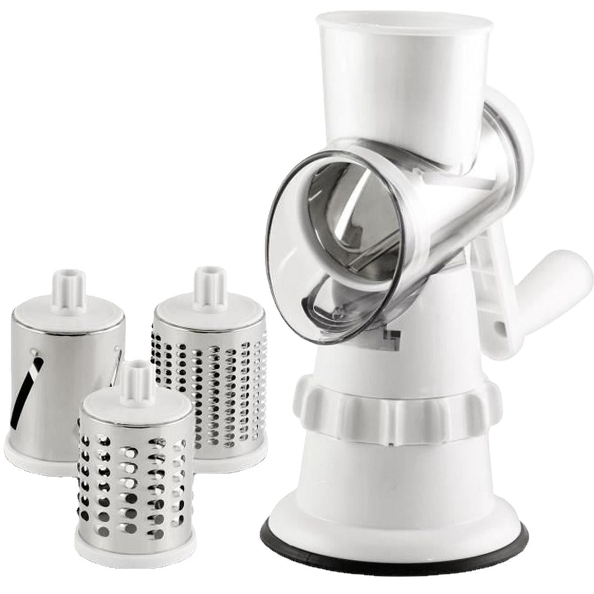 3-in-1 Vegetable Slicer – Mandolin Grater, Round Chopper & Potato Cutter