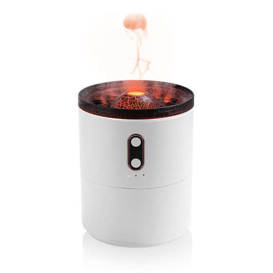 Volcanic Flame Aroma Diffuser – USB Portable Jellyfish Humidifier & Night Light