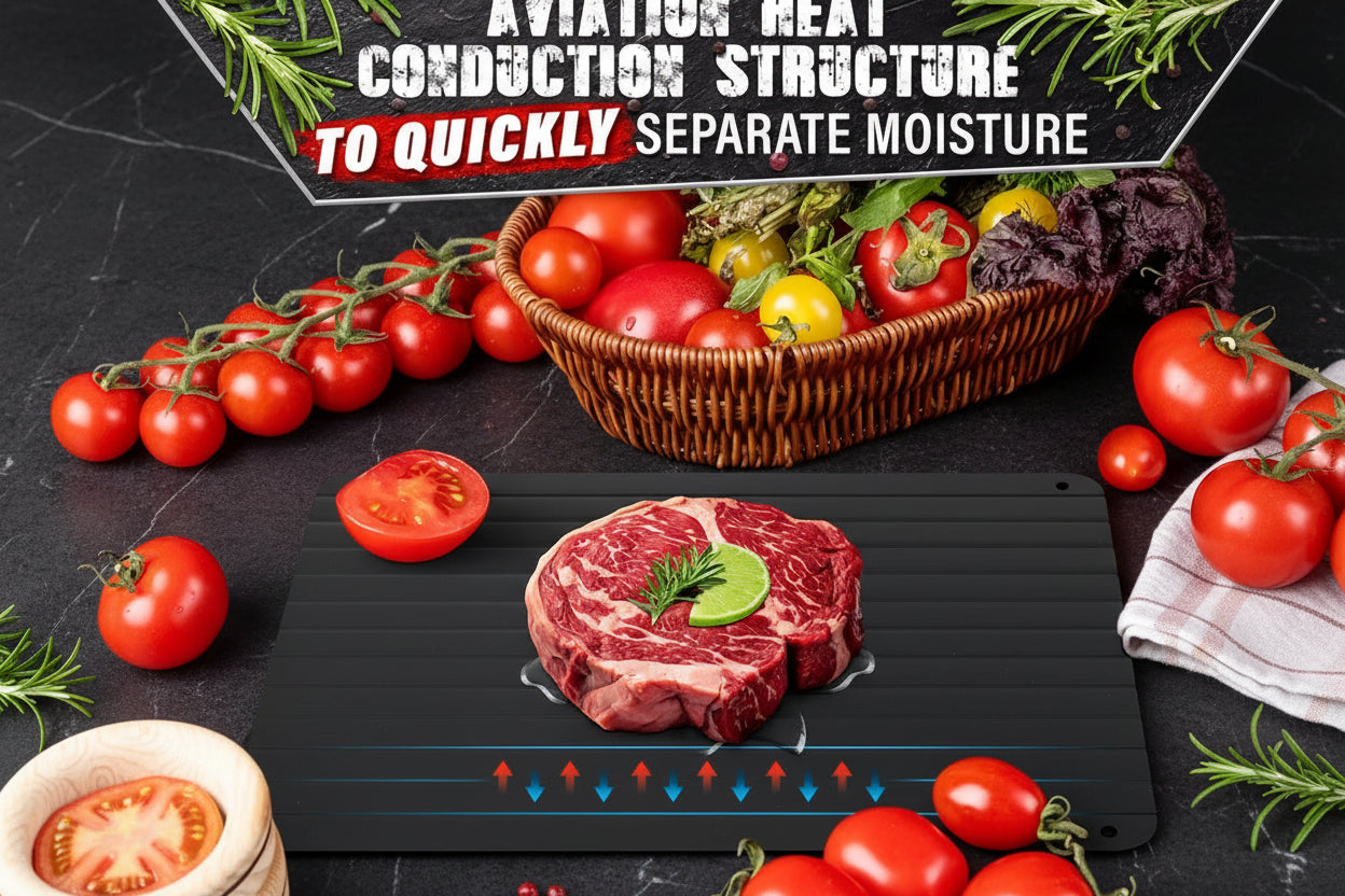 Quick Defrosting Tray for Frozen Meat Rapid Thaw Defrosting Tray Kitchen Gadgets for Home Thawing Plate Thawing Tray for Meat