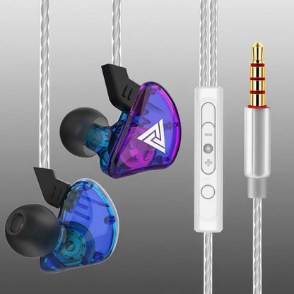 Original QKZ AK6 Copper Driver Hifi Wired Earphone Race Sport Headphone Bass Stereo Headset Music Earbuds 3.5MM in Ear with Mic