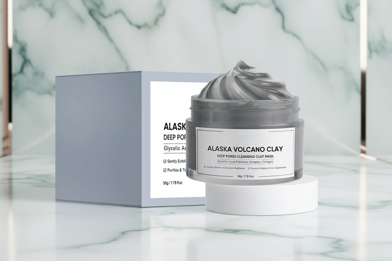 Face Cleansing Mud Mask Deep Cleansing Volcanic Mud Mask for Face Skincare Natural Dead Sea Mud Mask Smearing Volcanic Mud