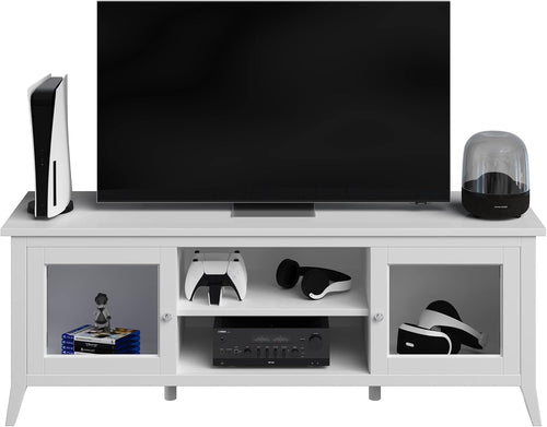 Modern 55" TV Stand Storage Cabinet – 2 Cubbies & 2 Shelves