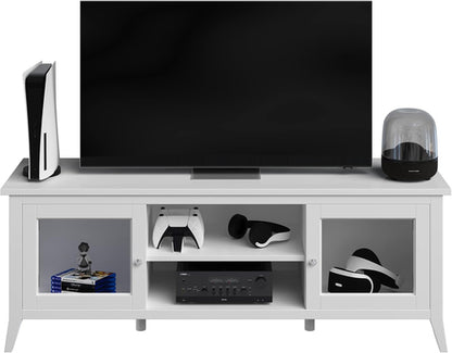 Modern 55" TV Stand Storage Cabinet – 2 Cubbies & 2 Shelves