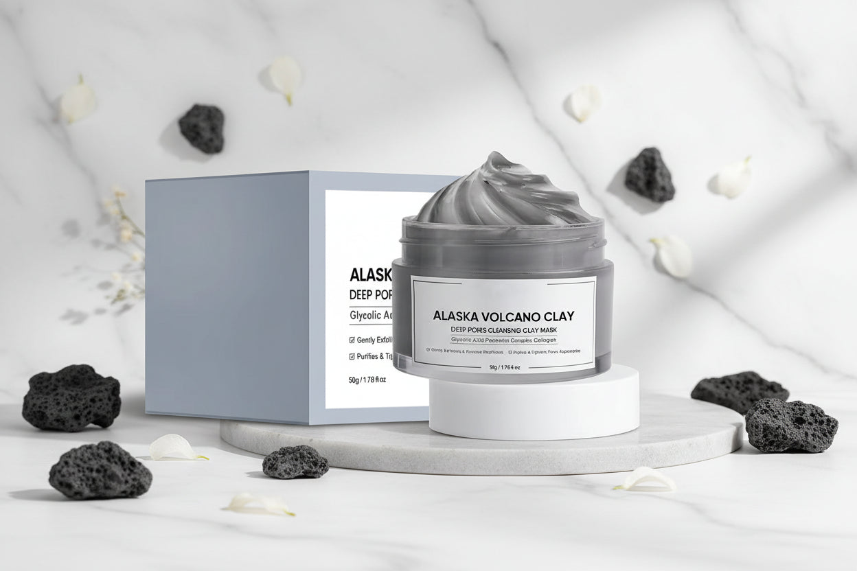 Face Cleansing Mud Mask Deep Cleansing Volcanic Mud Mask for Face Skincare Natural Dead Sea Mud Mask Smearing Volcanic Mud