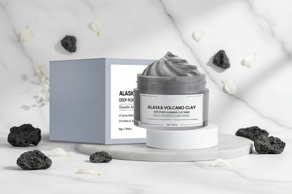 Face Cleansing Mud Mask Deep Cleansing Volcanic Mud Mask for Face Skincare Natural Dead Sea Mud Mask Smearing Volcanic Mud