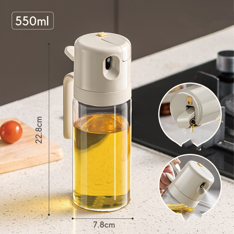 2-in-1 Olive Oil & Vinegar Sprayer – Cooking Oil Dispenser for BBQ & Kitchen