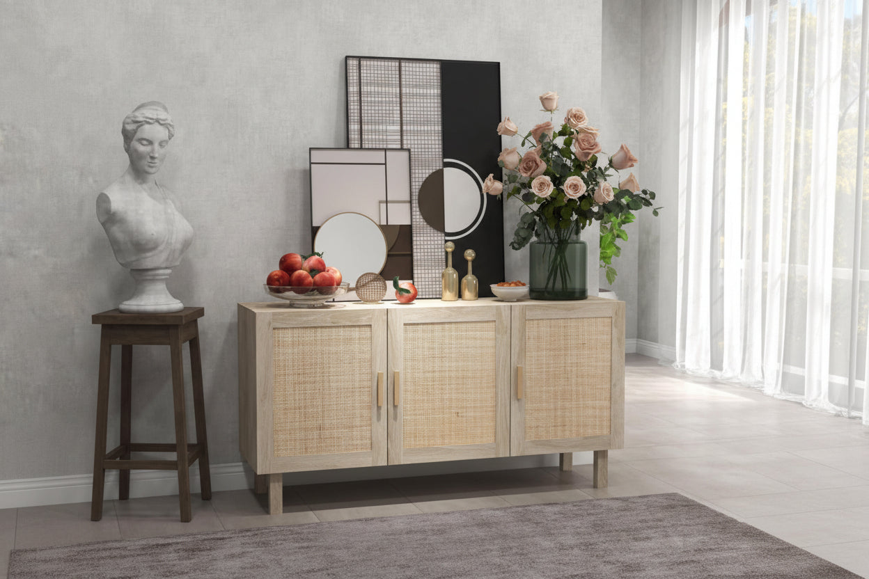 Modern Sideboard Buffet Cabinet – Kitchen & Coffee Bar Storage