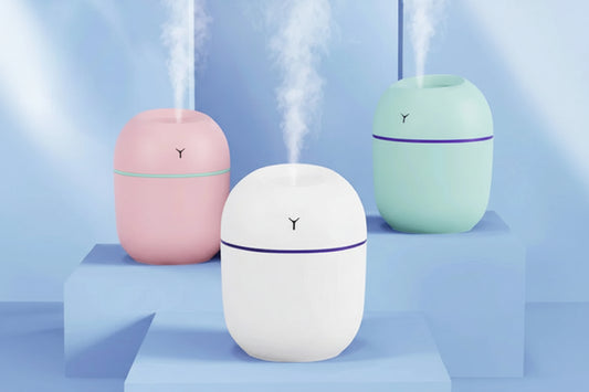 AromaMist™ Portable Ultrasonic Humidifier – USB Essential Oil Diffuser with LED Light
