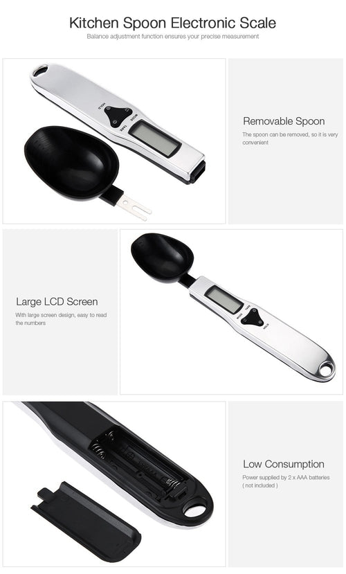 Precise LCD Digital Kitchen Measuring Spoon Scale – Accurate Cooking Tool