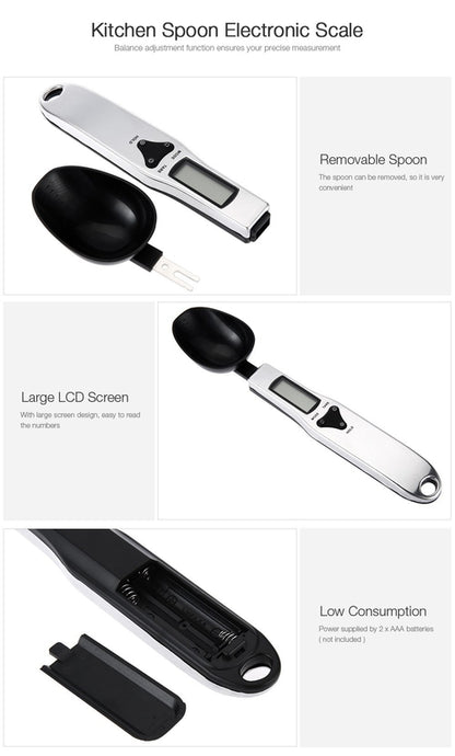 Precise LCD Digital Kitchen Measuring Spoon Scale – Accurate Cooking Tool