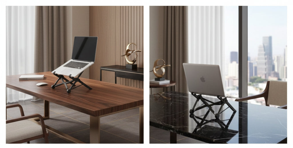 Adjustable Portable Laptop Stand – Ergonomic Computer Riser