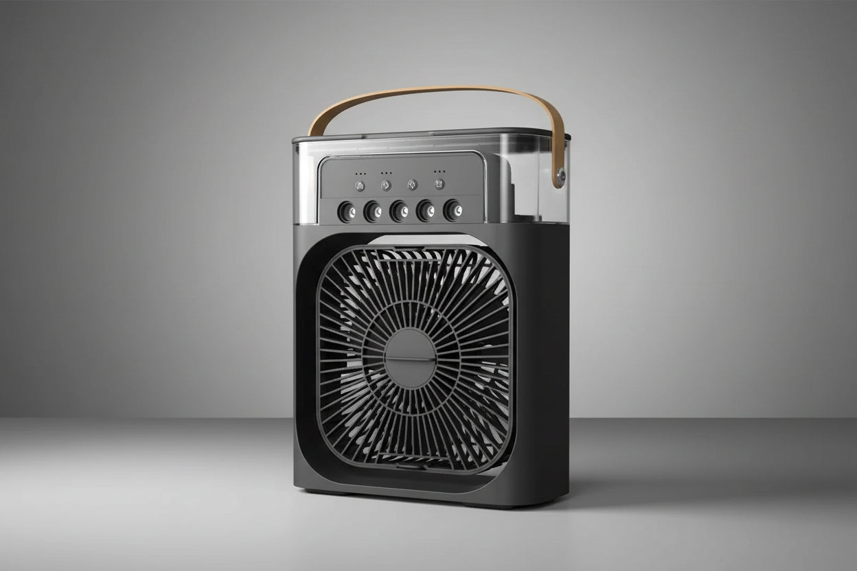 Portable USB Air Cooler Fan with Humidifier – Mini Air Conditioner for Home & Office