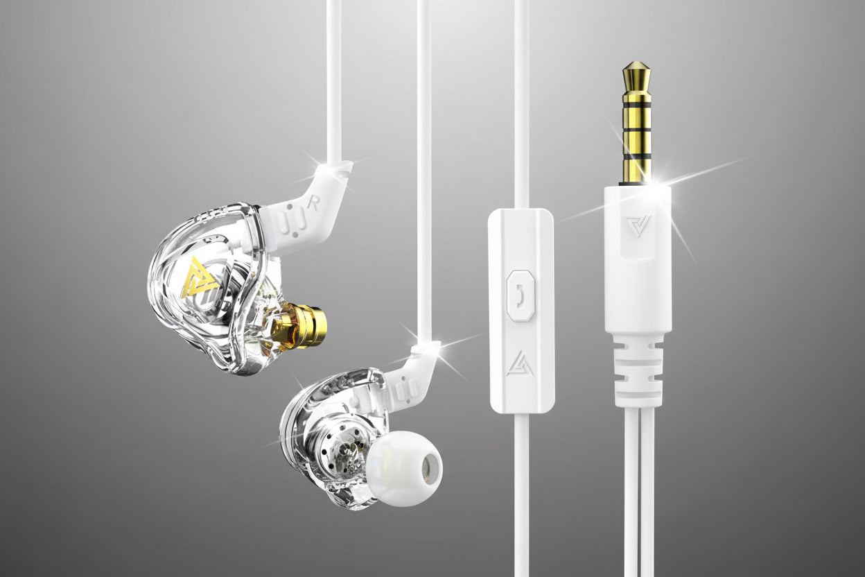 Original QKZ AK6 Copper Driver Hifi Wired Earphone Race Sport Headphone Bass Stereo Headset Music Earbuds 3.5MM in Ear with Mic