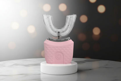 Wireless Silicone Electric Toothbrush 360 Degrees Automatic Ultrasonic U Shaped Travel Home Use Teeth Brush