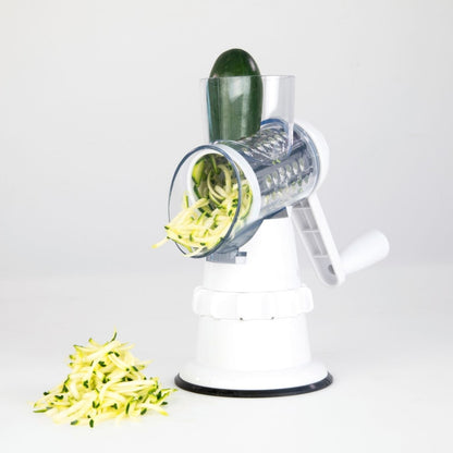 3-in-1 Vegetable Slicer – Mandolin Grater, Round Chopper & Potato Cutter