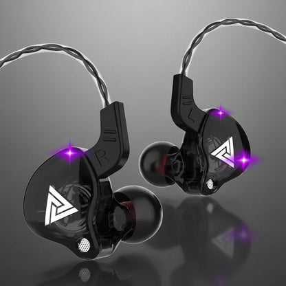 Original QKZ AK6 Copper Driver Hifi Wired Earphone Race Sport Headphone Bass Stereo Headset Music Earbuds 3.5MM in Ear with Mic