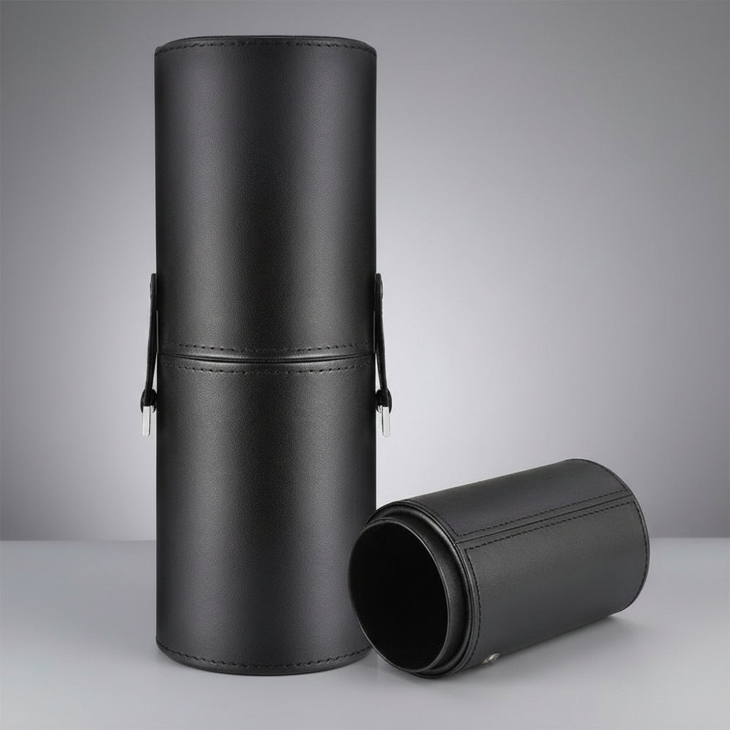 EleganceCase™ PU Leather Makeup Brush Holder Organizer