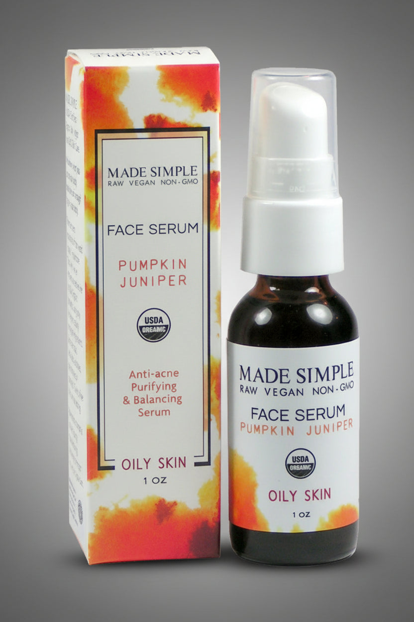 Pumpkin & Juniper Face Serum – Organic for Oily Skin