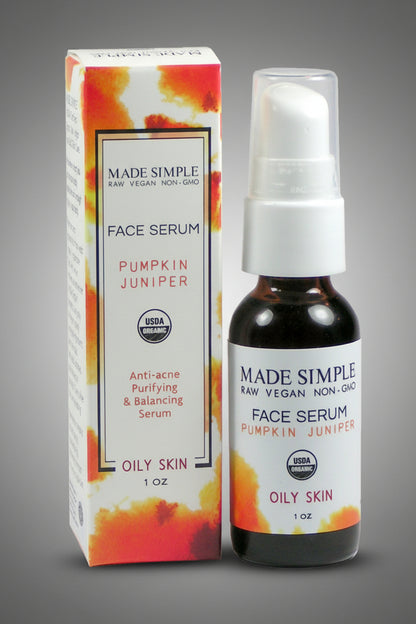 Pumpkin & Juniper Face Serum – Organic for Oily Skin