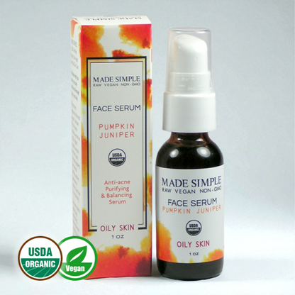 Pumpkin & Juniper Face Serum – Organic for Oily Skin