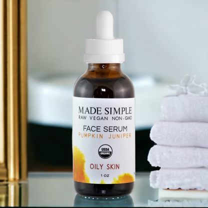 Pumpkin & Juniper Face Serum – Organic for Oily Skin