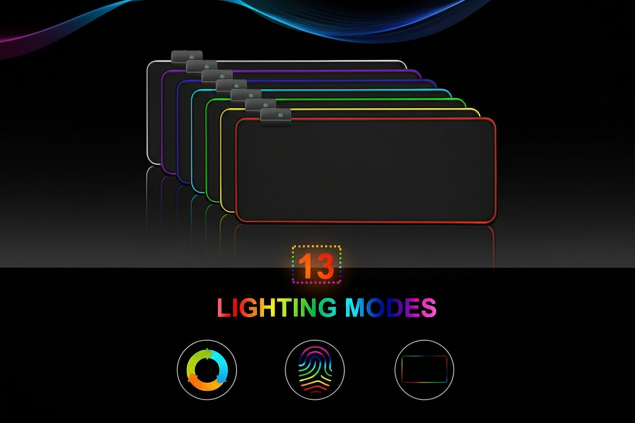 Ninja Dragons RGB Gaming Mouse Pad – Large LED Surface