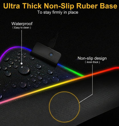Ninja Dragons RGB Gaming Mouse Pad – Large LED Surface