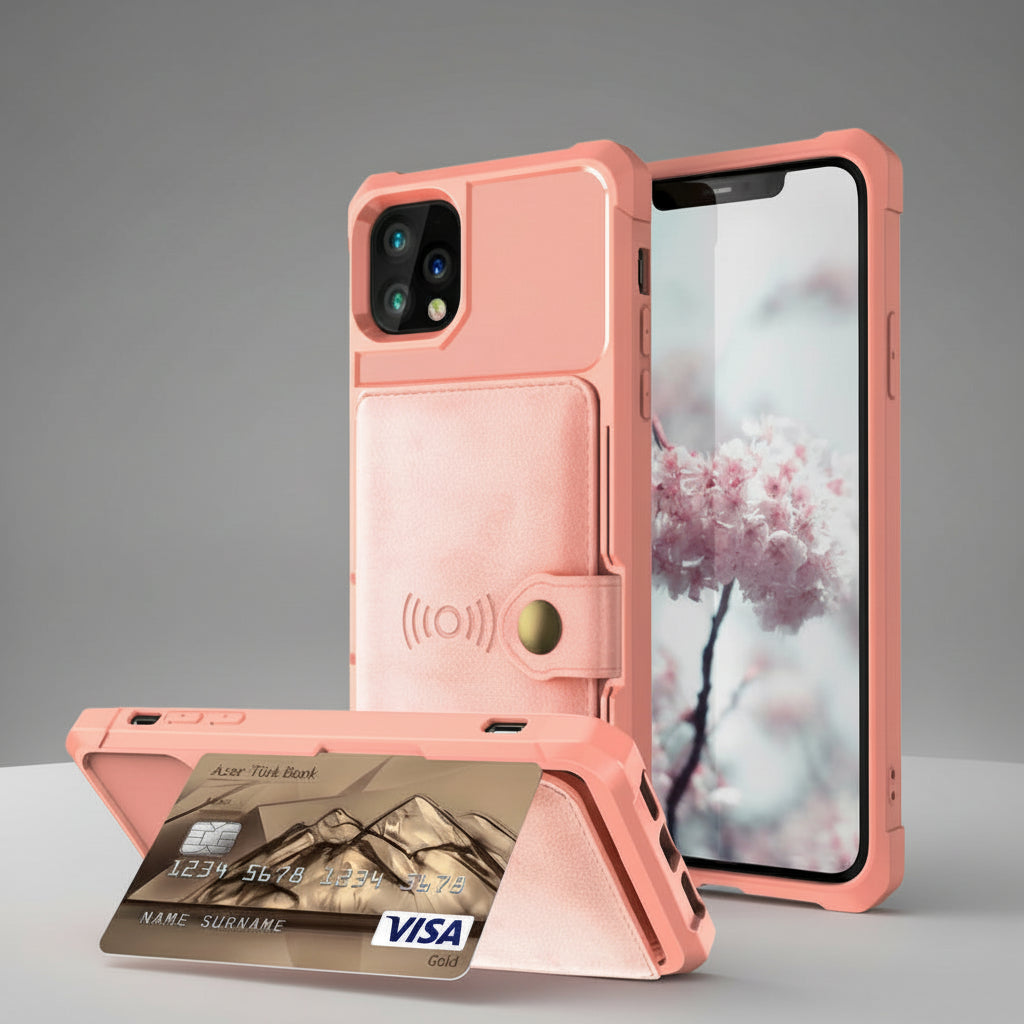 ArmorShield™ 360° Magnetic Leather Wallet Case for iPhone