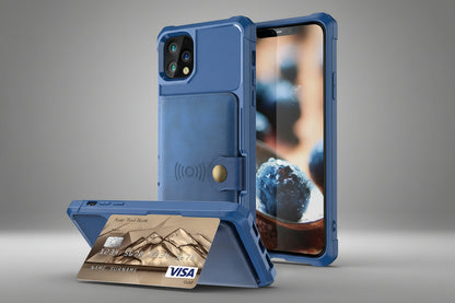 ArmorShield™ 360° Magnetic Leather Wallet Case for iPhone