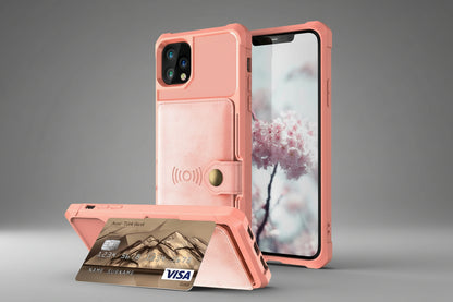 ArmorShield™ 360° Magnetic Leather Wallet Case for iPhone