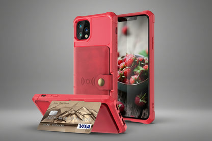 ArmorShield™ 360° Magnetic Leather Wallet Case for iPhone