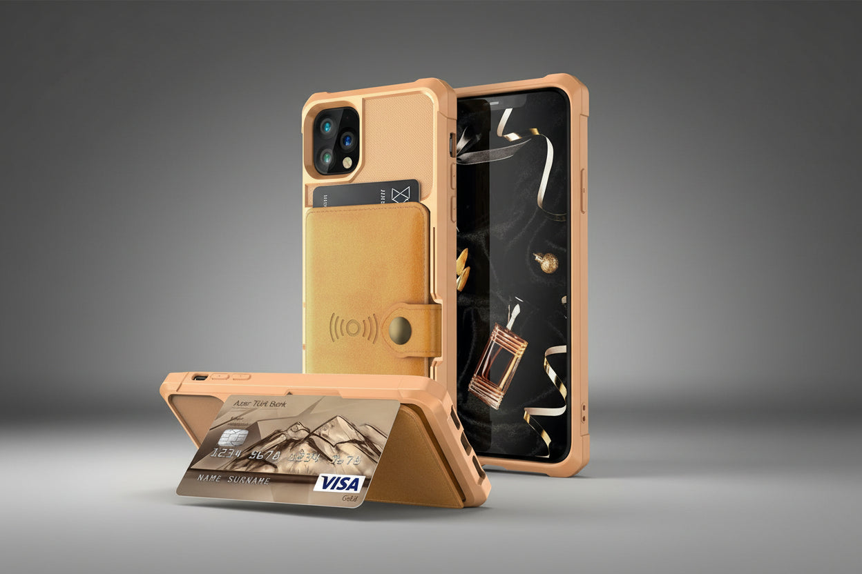 ArmorShield™ 360° Magnetic Leather Wallet Case for iPhone