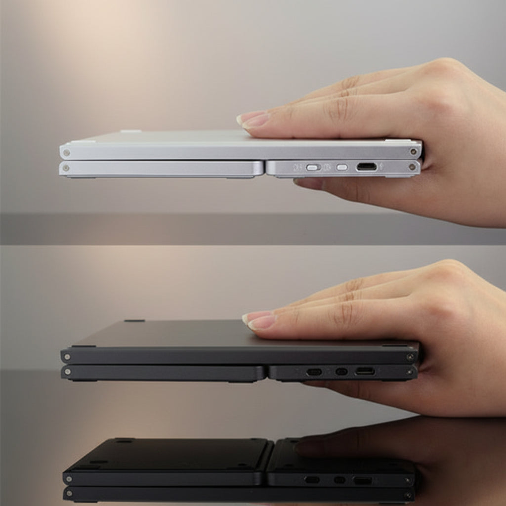 Triple Foldable Portable Bluetooth Mini Keyboard – Wireless
