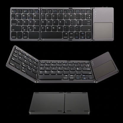 Triple Foldable Portable Bluetooth Mini Keyboard – Wireless