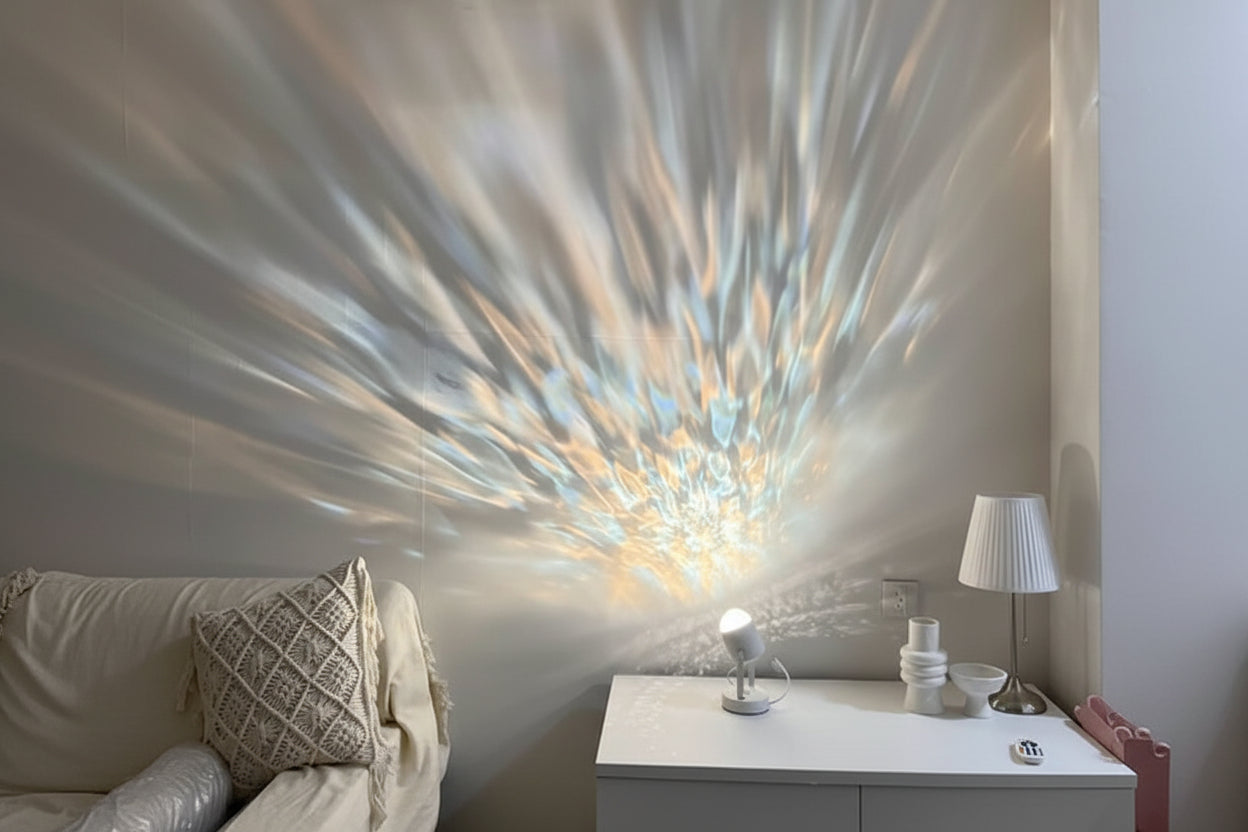 RippleWave™ Decorative Table Lamp – Creative Ambient Projector Light