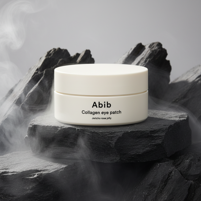 Abib Collagen Eye Patch Jericho Rose Jelly 90ml – Patch-uri Hidrogel Anti-Ridă cu Colagen Vegan & Trandafir de Ierihon