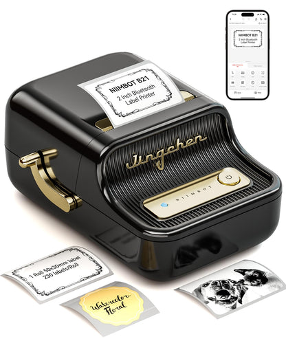 B21 Mini Portable Thermal Printer – Self-Adhesive Inkless Label Printer