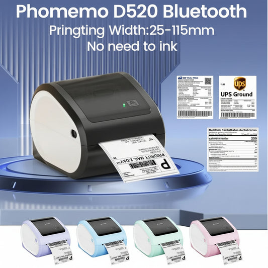 D520 BT Wireless Thermal Label Printer – Fast Shipping & Sticker Maker