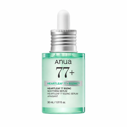 Anua Heartleaf 77% B3Zinc Soothing Serum 30ml – Ser Calmant Anti-Acnee cu Niacinamidă & Zinc