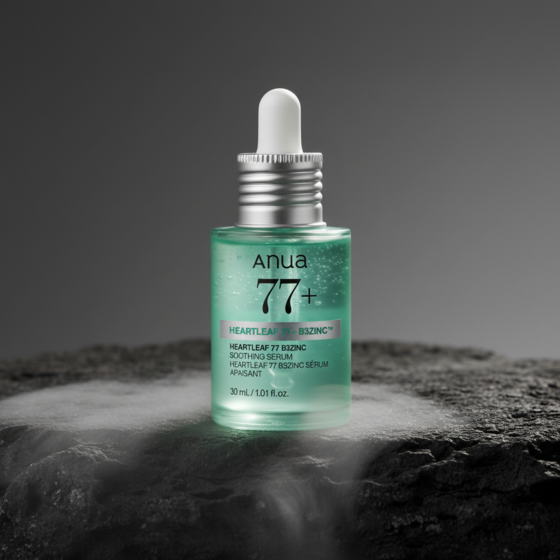 Anua Heartleaf 77% B3Zinc Soothing Serum 30ml – Ser Calmant Anti-Acnee cu Niacinamidă & Zinc