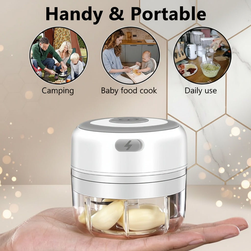 Electric Kitchen Food Chopper – Mini Garlic, Vegetable & Meat Grinder