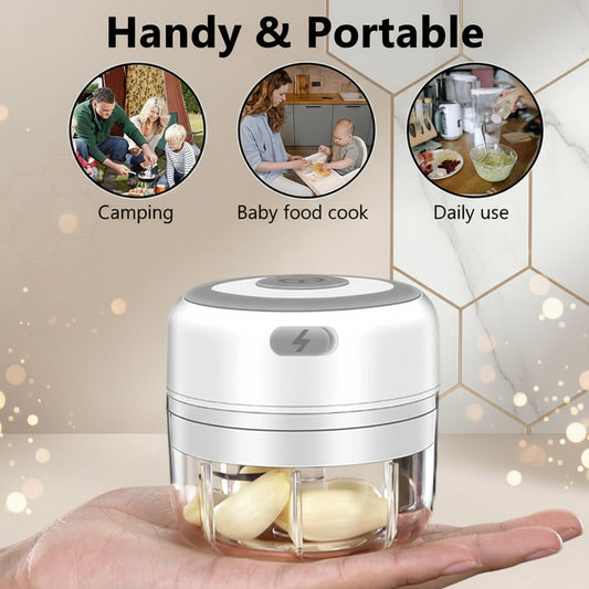 Electric Kitchen Food Chopper – Mini Garlic, Vegetable & Meat Grinder