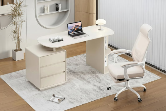 Home Office Desk and Chair Set – Ergonomic Computer Workstation