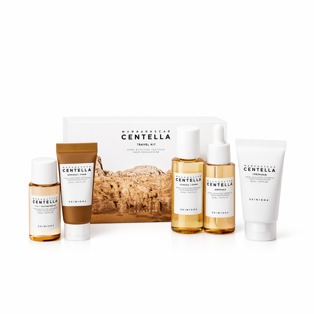 SKIN1004 Madagascar Centella Travel Kit 5 produse – Set Complet de Călătorie cu Centella Asiatica