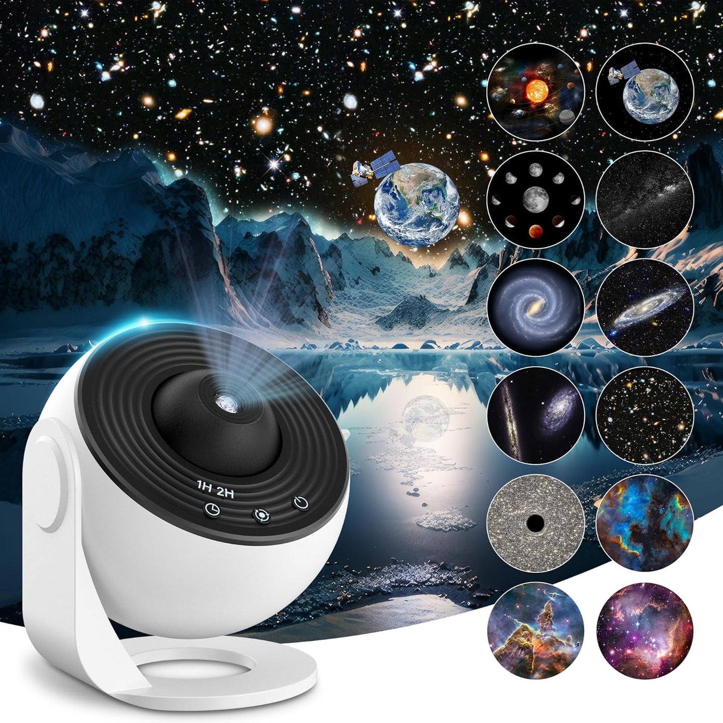 Stellar Galaxy Projector – Star Night Light & Mood Lamp