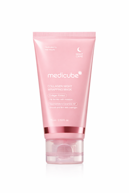 Medicube Collagen Night Wrapping Mask 75ml – Mască de Noapte cu Colagen & Ceramide – +31.4% Elasticitate