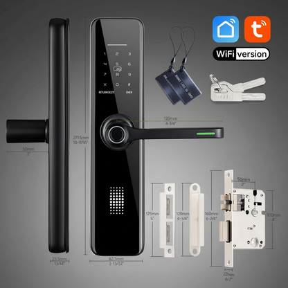 Smart WiFi Door Lock with Keypad & App Control – Keyless Entry System