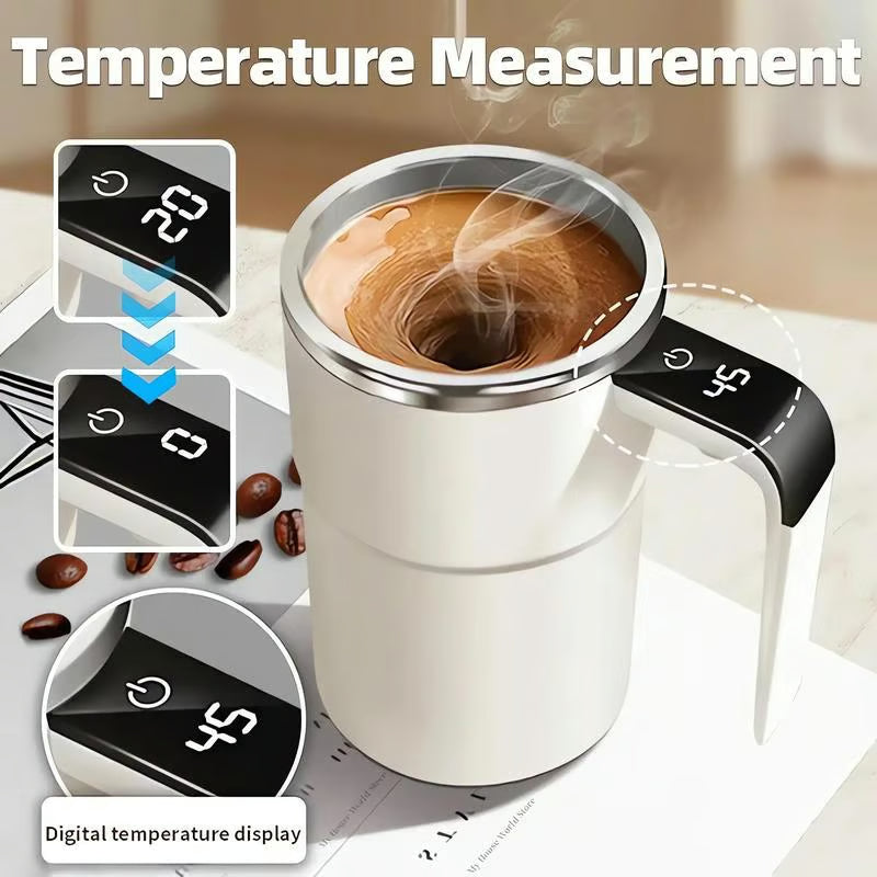 Automatic Magnetic Self-Stirring Coffee Mug – Rechargeable Smart Mixing Cup